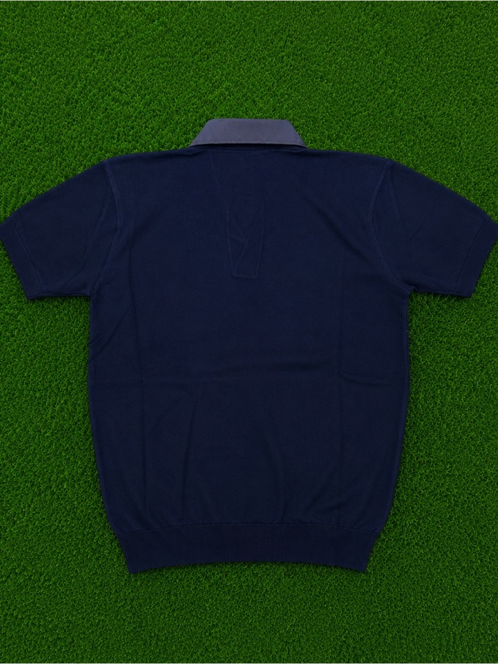 Prada Milano Emblem Dark Blue Collar Polo Size XL - Picture 3 of 3